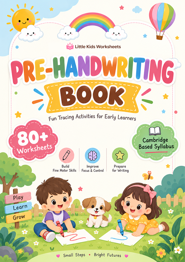 Pre-Handwriting Pack pre-handwriting book for ages 3 to 5